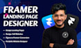 be your framer expert to build landing page