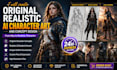 create original realistic ai character art and concept design