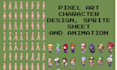 do 2d pixel art character animation sprite sheet game assets game art