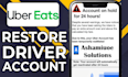 reactivate uber eats bot, roadie bot, doordash bot, zifty bot, uber black bots