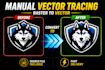vectorize redraw logo and convert to vector