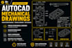 create professional autocad mechanical drawings