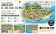 create custom travel and city map illustrations