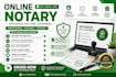 provide fast remote online notary notarization services, notarize legal document