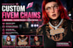create custom fivem 3d chains and jewelry