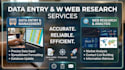do professional data entry and web research
