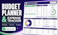 create custom budget planner, excel spreadsheet, excel vba and expense tracker