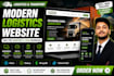 build a modern logistics and transport company website