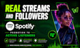 get real active spotify followers organically and spotify streamers