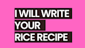 create rice and spag recipe