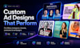 design facebook ad creatives for meta and instagram ads