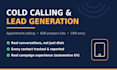 do cold calling, lead generation, and appointment setting