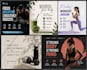 create editable canva fitness social media templates