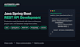 develop a scalable java spring boot rest API