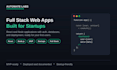 build a full stack web application for your startup
