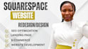 edit build squarespace website design redesign  squarespace website squarespace