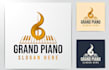 design an eye catching unique piano logo