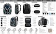 create 3d product design for bags, backpack design ready for manufacturing