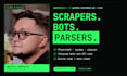write a python script, bot or web scraper for your task