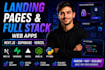 build full stack web apps and landing pages