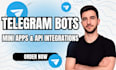 develop telegram bots, mini apps and API integrations