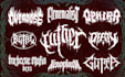 design logo font hardcore band, typeface