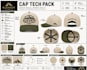 create cap tech pack hat tech pack, trucker, snapback and dad hat for production