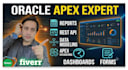 develop oracle apex applications, reports, dashboards and rest apis