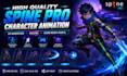 create high quality spine pro character animations