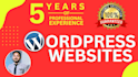 build wordpress website, wordpress, website design or blog