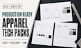 create production ready apparel tech packs for clothing manufacturing