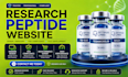 build research use fda compliant peptide website with processing integration