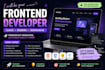 be your HTML CSS javascript react tailwind frontend developer