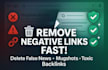 suppress and remove negative links on google search