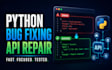 fix python bugs and repair API integrations in your application