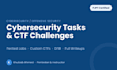 do cybersecurity tasks, ctf challenges and penetration testing labs