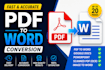 convert PDF to word, excel, powerpoint, google docs