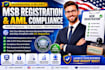 register your msb with fincen and prepare aml compliance documents