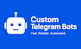 create a telegram ordering or booking bot for your business