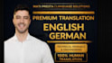 translate technical manuals and documentation from english to german
