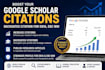 increase your google scholar citations, backdated citation for eb1a, o1, eb2 niw