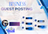 publish business guest post on high da business blogs giving authority backlinks