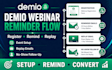 setup demio webinar registration reminders and replay follow up