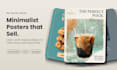design a minimalist poster for your business