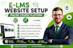 build elearning wordpres lms website tutor online course with learndash