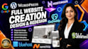 design or redesign responsive website on godaddy hostinger google sites with SEO