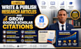 write publish research articles and grow google scholar citations