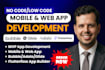 build no code bubble mobile app adalo glide flutterflow app mvp development