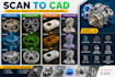 reverse engineer part photo scan cad model parametric solidworks design stl step