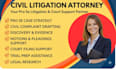 be your lawyer for civil litigations